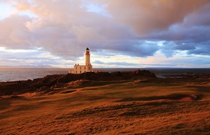 ailsa 9th green dusk