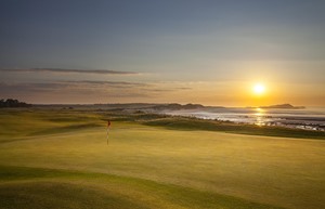 12th green Fidra sunset