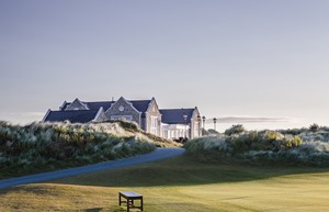 clubhouse and chipping area