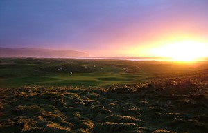 Machrihanish Dunes 18th Green Sunset