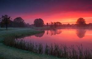 galgorm castle sunrise pink