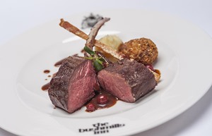 venison black pudding bonbon crackling