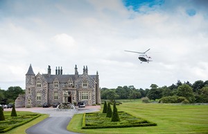 Helicopter Landing Trump Aberdeen Scotland