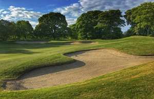 Druids Glen 14 approach bunkers