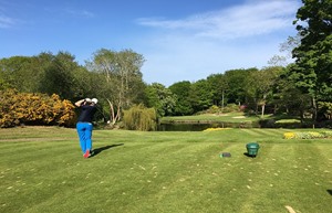 Druids Glen 8 D tee shot