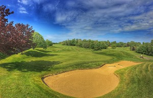 Druids Glen 5 green to fairway