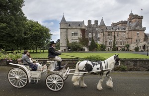glenapp castle exterior horse and carriage