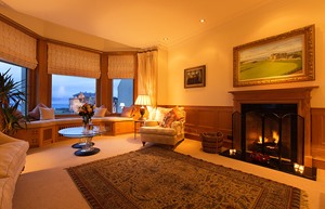 Sitting Room with Living Fire