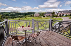 Crieff Hydro 5 star lodge Deck view